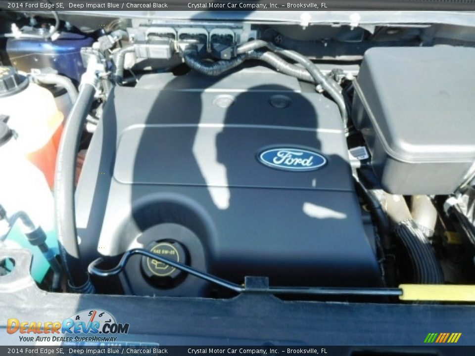 2014 Ford Edge SE Deep Impact Blue / Charcoal Black Photo #17