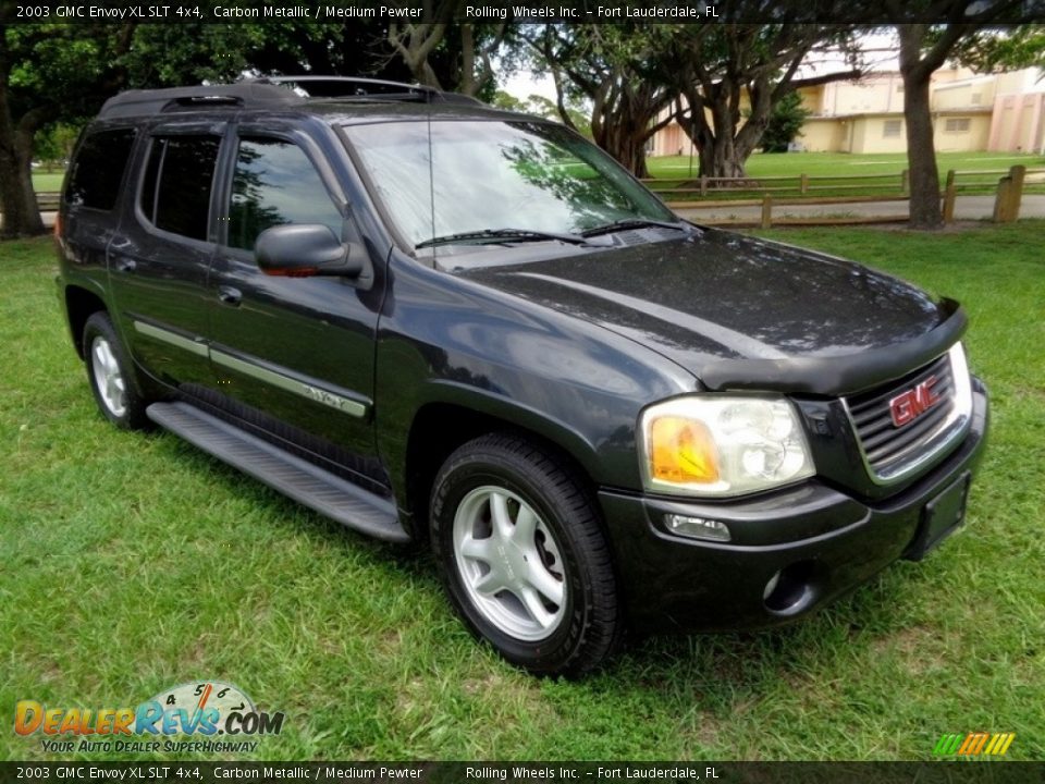 2003 GMC Envoy XL SLT 4x4 Carbon Metallic / Medium Pewter Photo #13