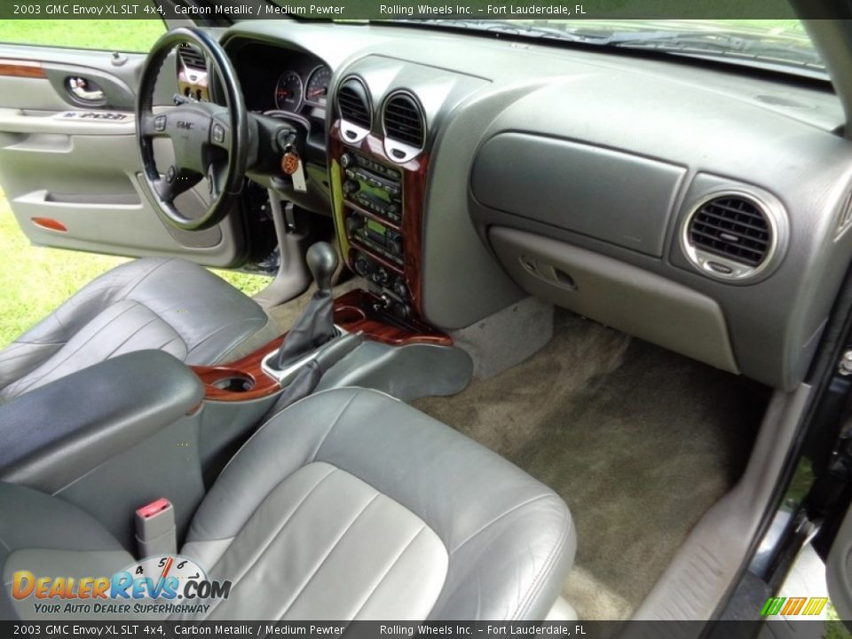 2003 GMC Envoy XL SLT 4x4 Carbon Metallic / Medium Pewter Photo #16