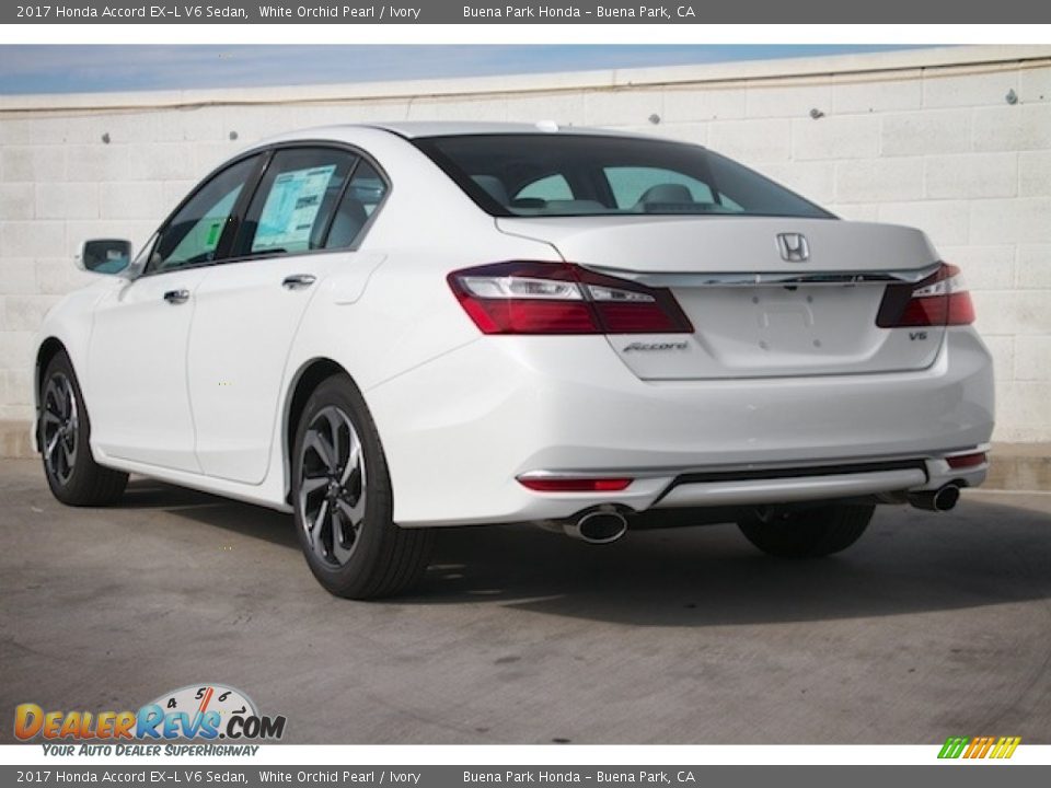 2017 Honda Accord EX-L V6 Sedan White Orchid Pearl / Ivory Photo #2