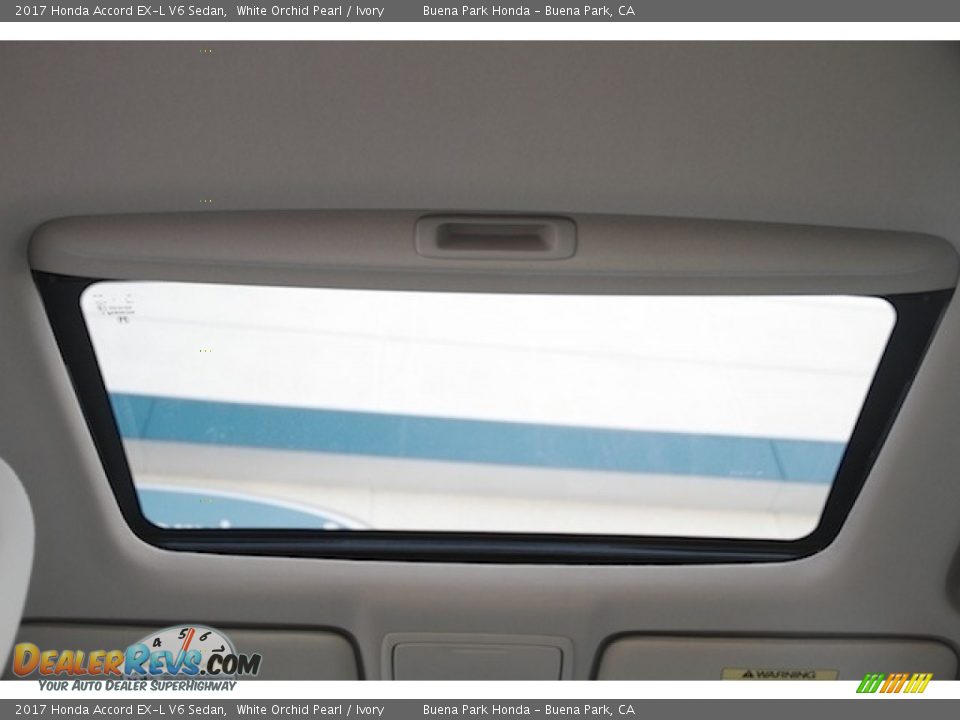 2017 Honda Accord EX-L V6 Sedan White Orchid Pearl / Ivory Photo #13