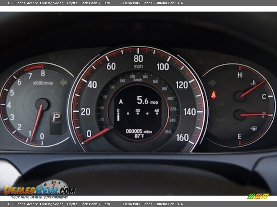 2017 Honda Accord Touring Sedan Gauges Photo #14