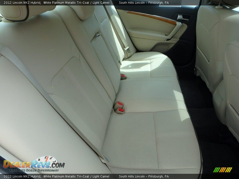 2012 Lincoln MKZ Hybrid White Platinum Metallic Tri-Coat / Light Camel Photo #14