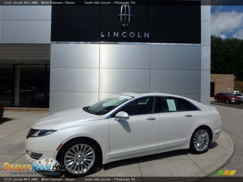 2015 Lincoln MKZ AWD White Platinum / Ebony Photo #1