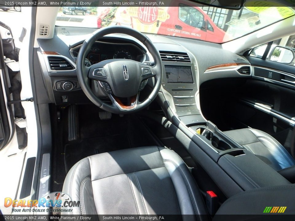 2015 Lincoln MKZ AWD White Platinum / Ebony Photo #17