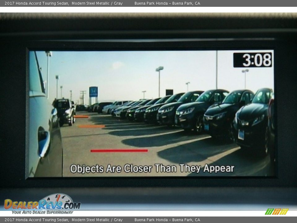 2017 Honda Accord Touring Sedan Modern Steel Metallic / Gray Photo #6