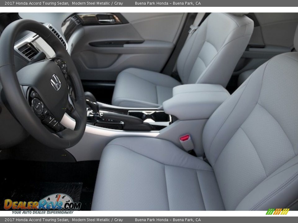 2017 Honda Accord Touring Sedan Modern Steel Metallic / Gray Photo #8