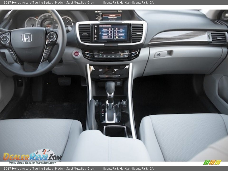 2017 Honda Accord Touring Sedan Modern Steel Metallic / Gray Photo #12