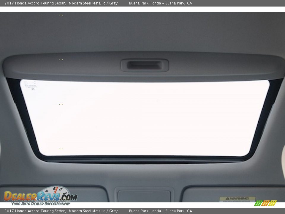 2017 Honda Accord Touring Sedan Modern Steel Metallic / Gray Photo #13