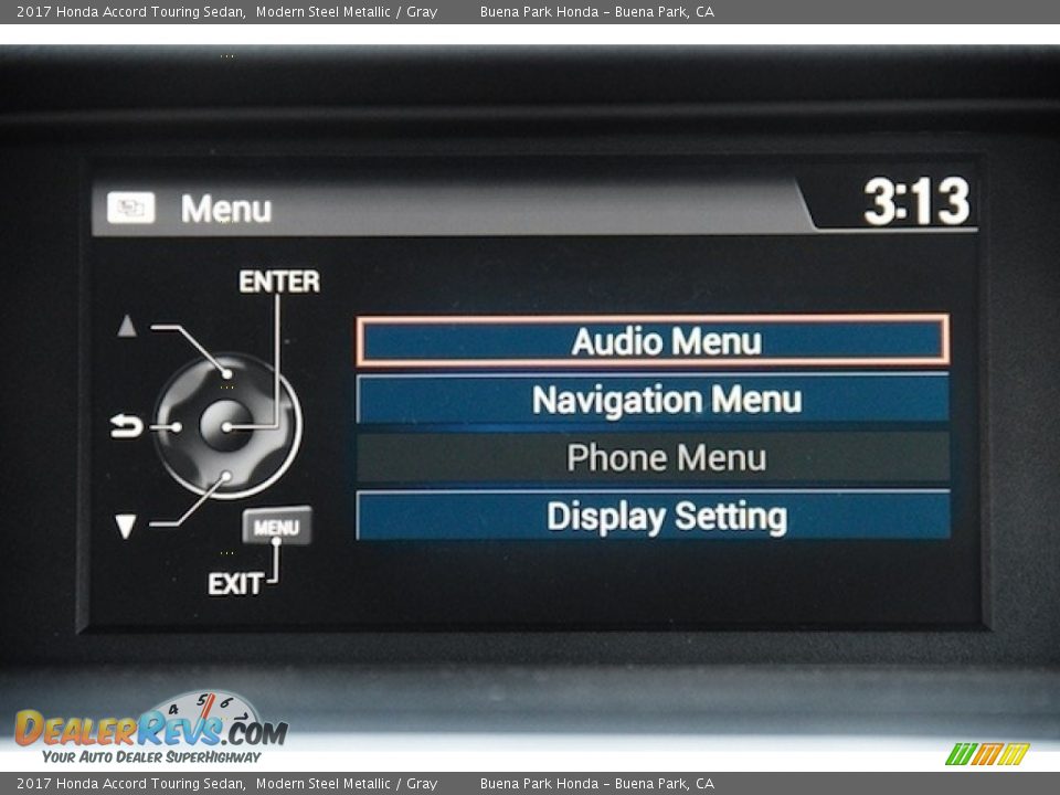 2017 Honda Accord Touring Sedan Modern Steel Metallic / Gray Photo #15