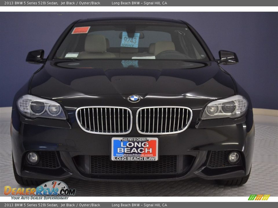 2013 BMW 5 Series 528i Sedan Jet Black / Oyster/Black Photo #2
