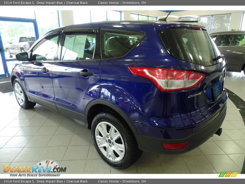 2014 Ford Escape S Deep Impact Blue / Charcoal Black Photo #2