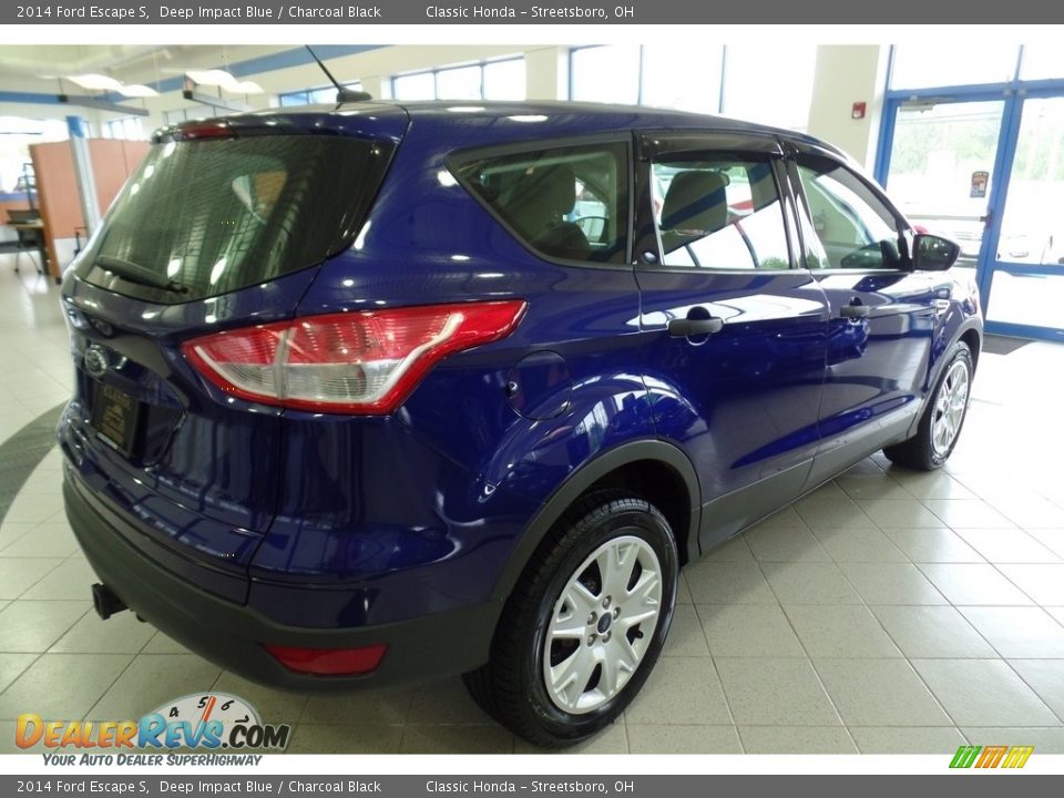 2014 Ford Escape S Deep Impact Blue / Charcoal Black Photo #3