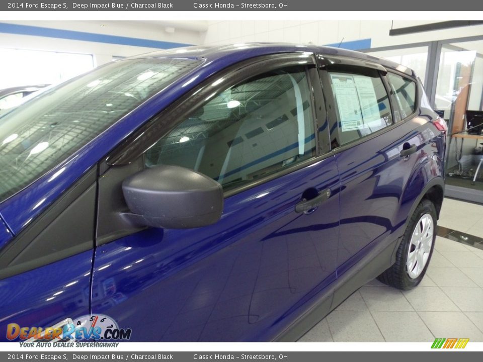 2014 Ford Escape S Deep Impact Blue / Charcoal Black Photo #6