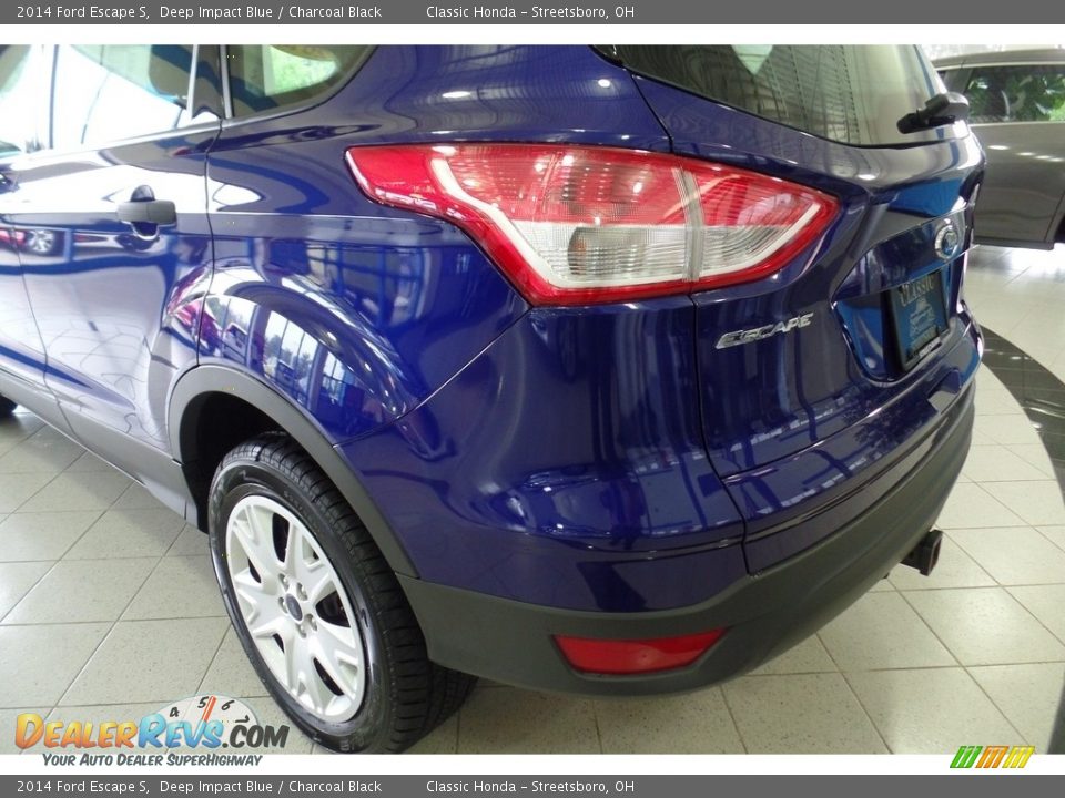 2014 Ford Escape S Deep Impact Blue / Charcoal Black Photo #7