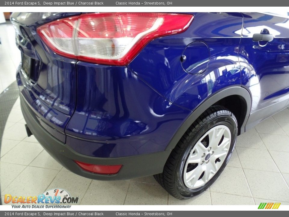 2014 Ford Escape S Deep Impact Blue / Charcoal Black Photo #8
