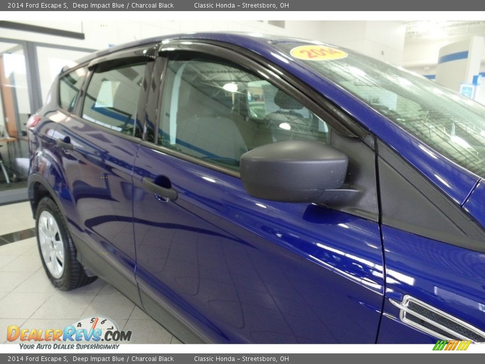 2014 Ford Escape S Deep Impact Blue / Charcoal Black Photo #9