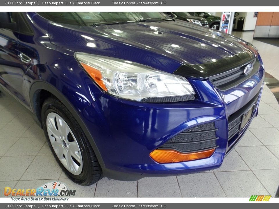 2014 Ford Escape S Deep Impact Blue / Charcoal Black Photo #10