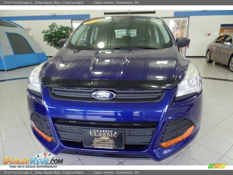 2014 Ford Escape S Deep Impact Blue / Charcoal Black Photo #11