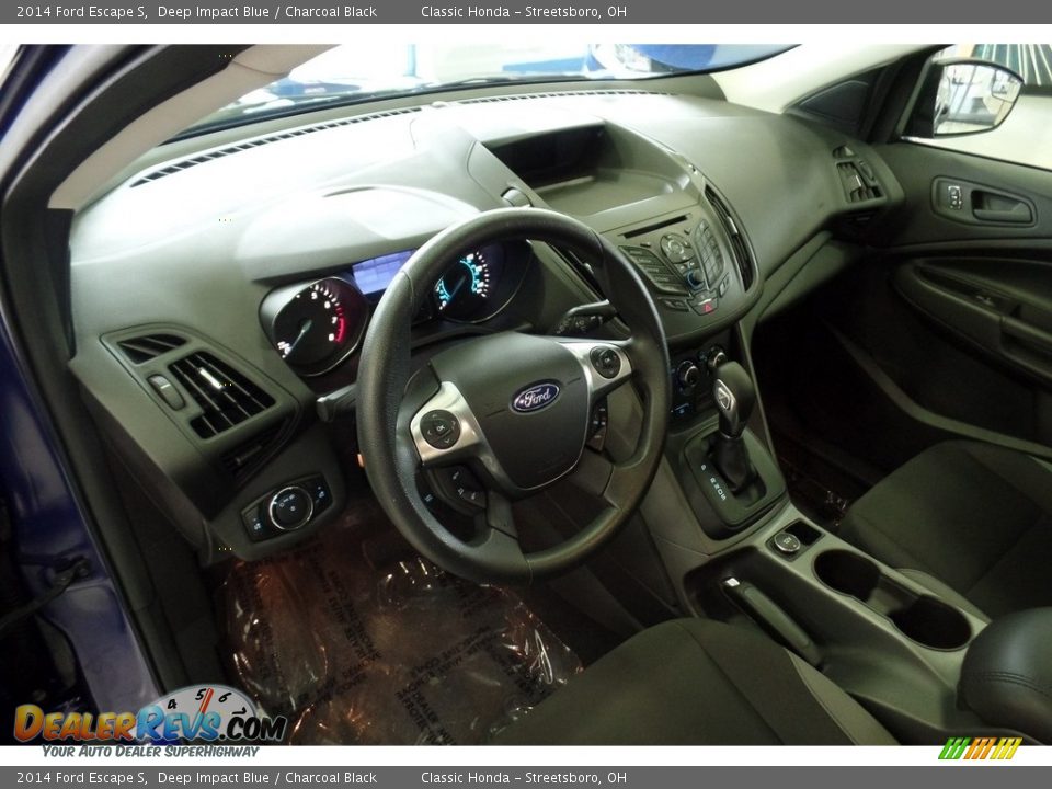 2014 Ford Escape S Deep Impact Blue / Charcoal Black Photo #13
