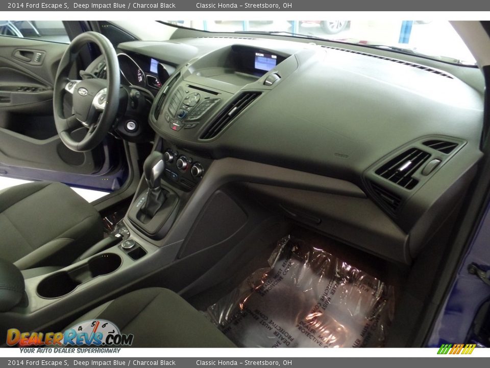 2014 Ford Escape S Deep Impact Blue / Charcoal Black Photo #16