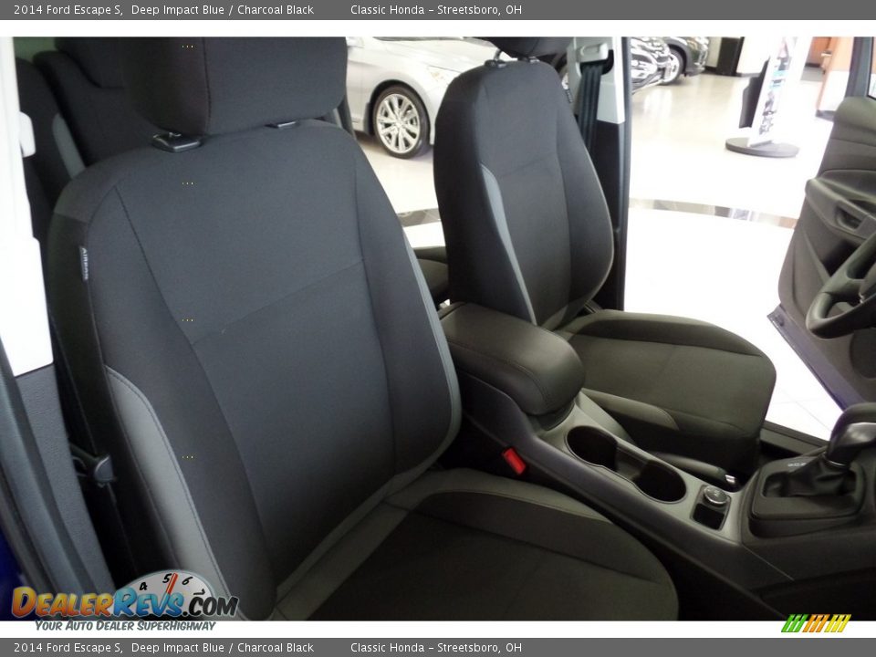 2014 Ford Escape S Deep Impact Blue / Charcoal Black Photo #17