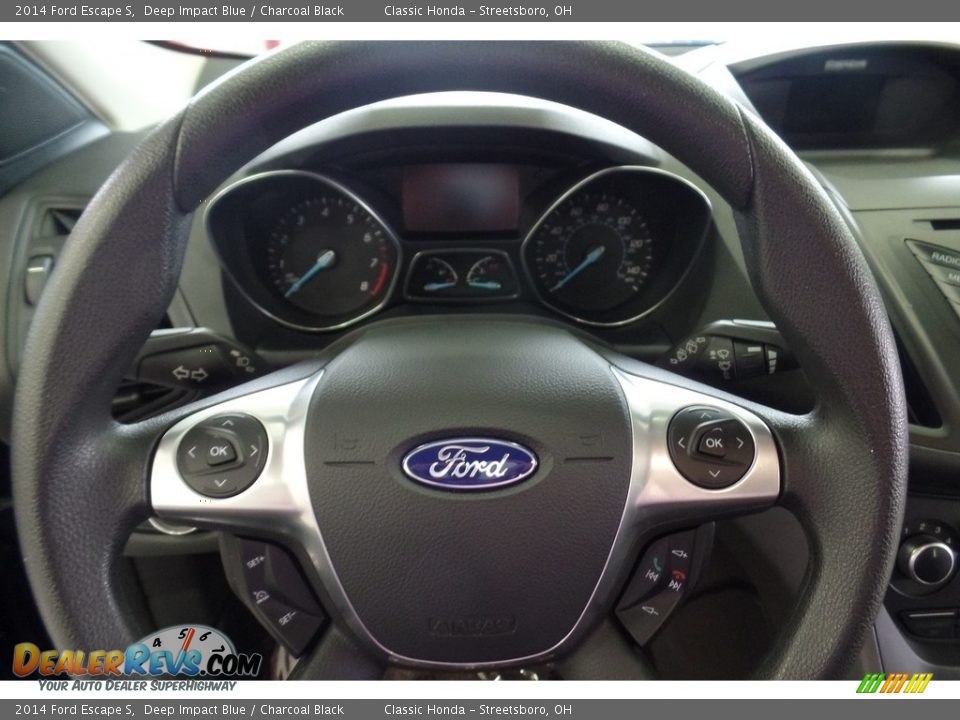 2014 Ford Escape S Deep Impact Blue / Charcoal Black Photo #21