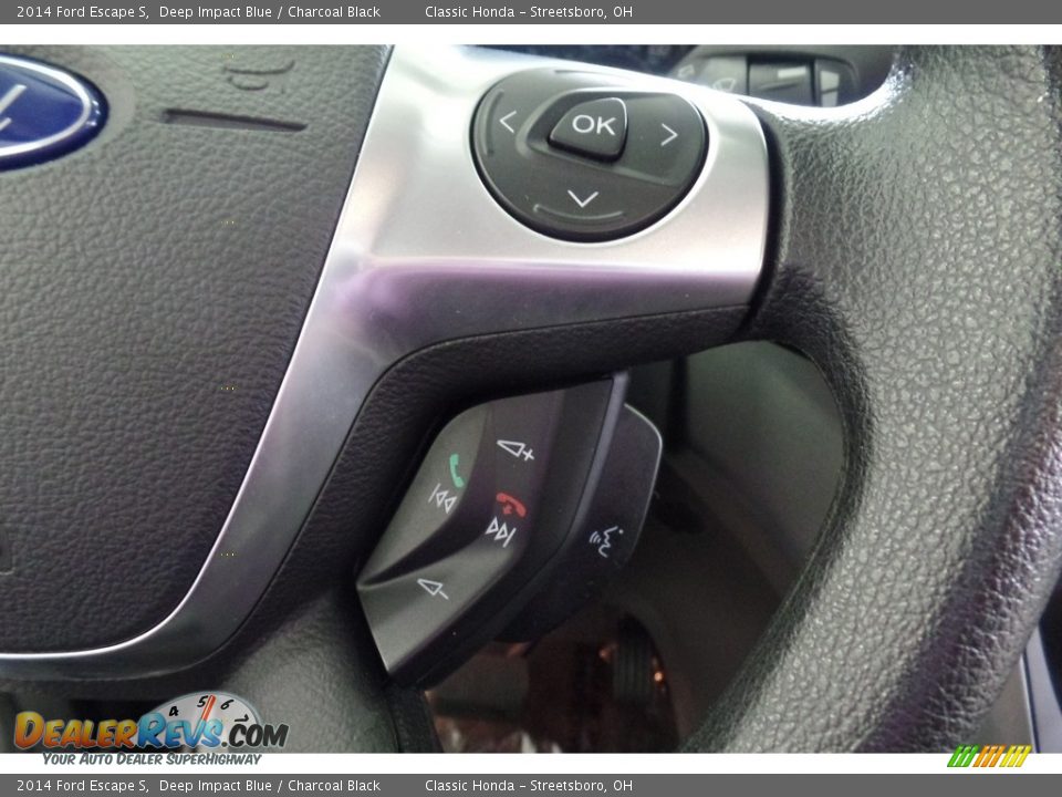 2014 Ford Escape S Deep Impact Blue / Charcoal Black Photo #22