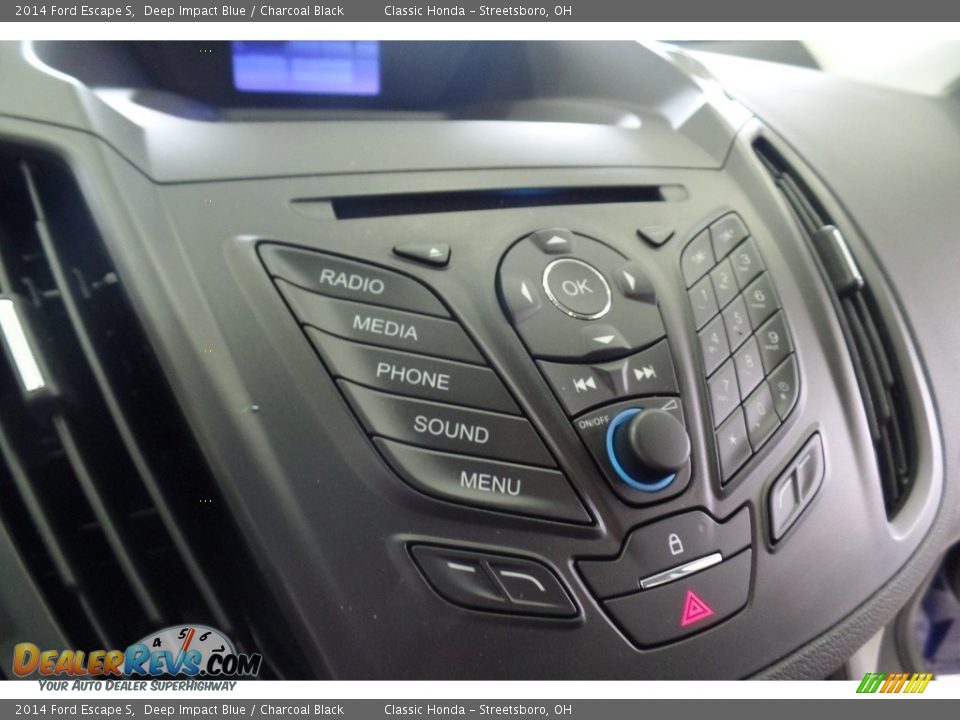2014 Ford Escape S Deep Impact Blue / Charcoal Black Photo #24