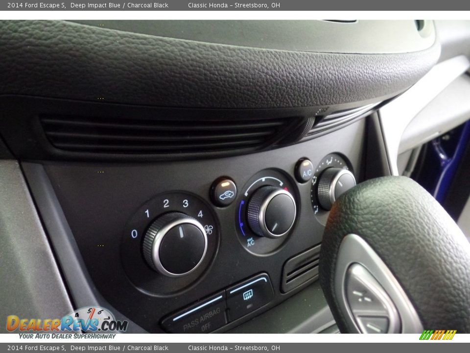 2014 Ford Escape S Deep Impact Blue / Charcoal Black Photo #25