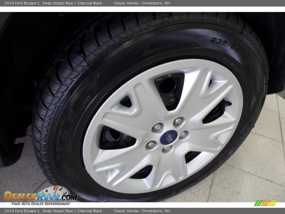 2014 Ford Escape S Deep Impact Blue / Charcoal Black Photo #28