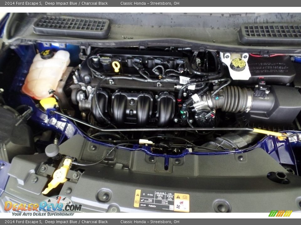 2014 Ford Escape S Deep Impact Blue / Charcoal Black Photo #31