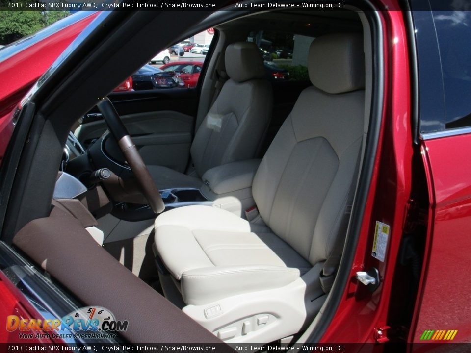 2013 Cadillac SRX Luxury AWD Crystal Red Tintcoat / Shale/Brownstone Photo #10