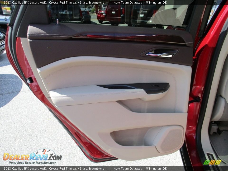 2013 Cadillac SRX Luxury AWD Crystal Red Tintcoat / Shale/Brownstone Photo #34
