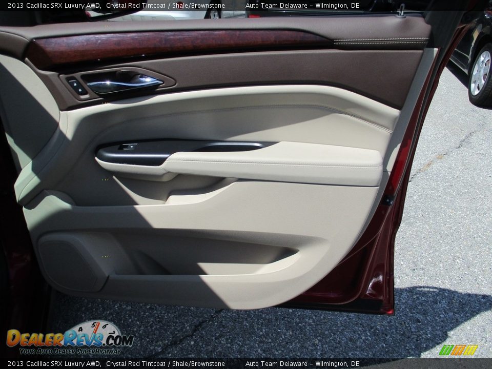 2013 Cadillac SRX Luxury AWD Crystal Red Tintcoat / Shale/Brownstone Photo #36