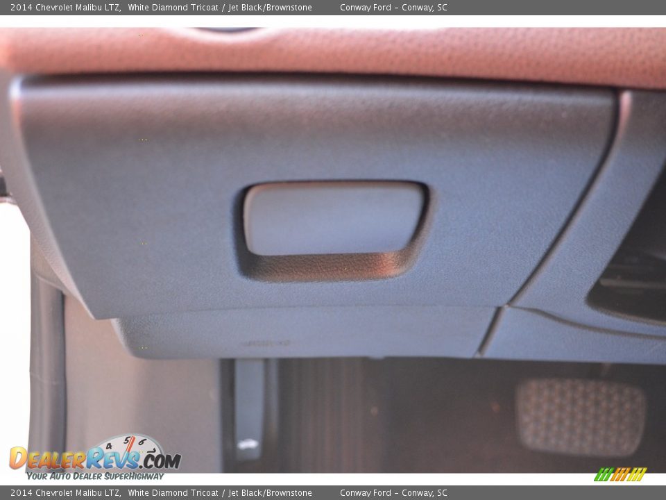 2014 Chevrolet Malibu LTZ White Diamond Tricoat / Jet Black/Brownstone Photo #13
