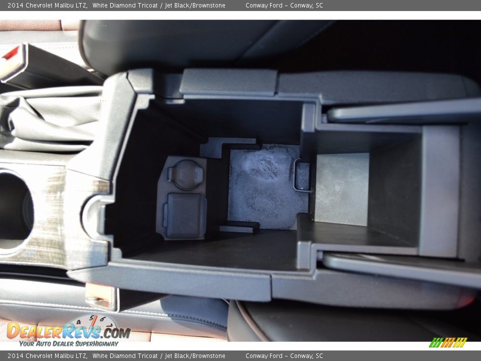 2014 Chevrolet Malibu LTZ White Diamond Tricoat / Jet Black/Brownstone Photo #32