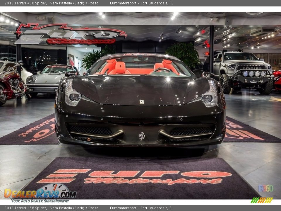 2013 Ferrari 458 Spider Nero Pastello (Black) / Rosso Photo #3