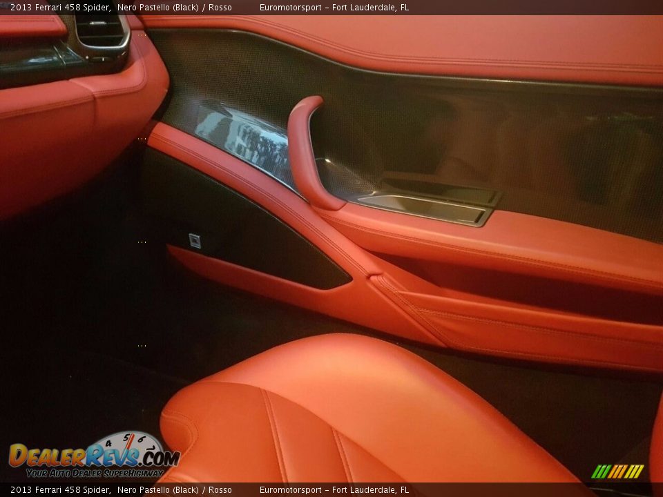 2013 Ferrari 458 Spider Nero Pastello (Black) / Rosso Photo #9