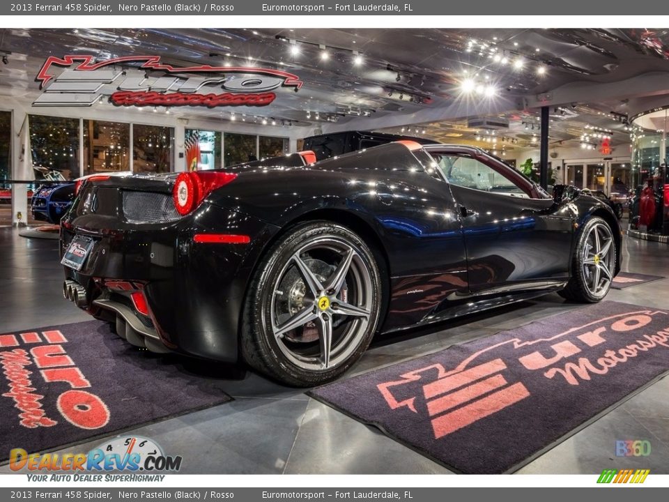 2013 Ferrari 458 Spider Nero Pastello (Black) / Rosso Photo #10