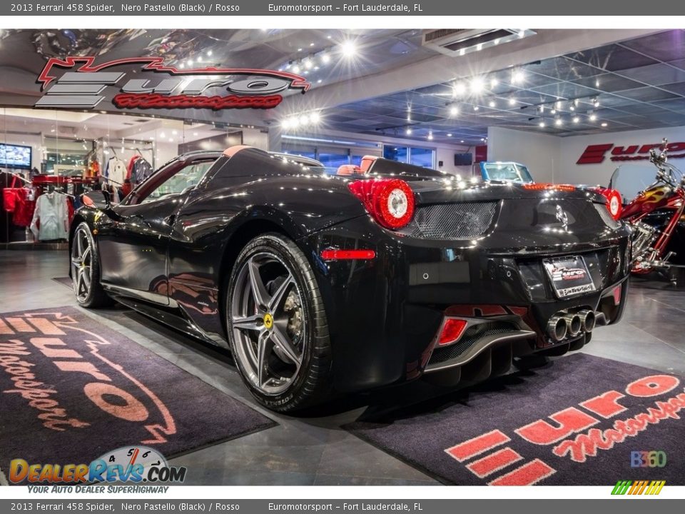 2013 Ferrari 458 Spider Nero Pastello (Black) / Rosso Photo #12