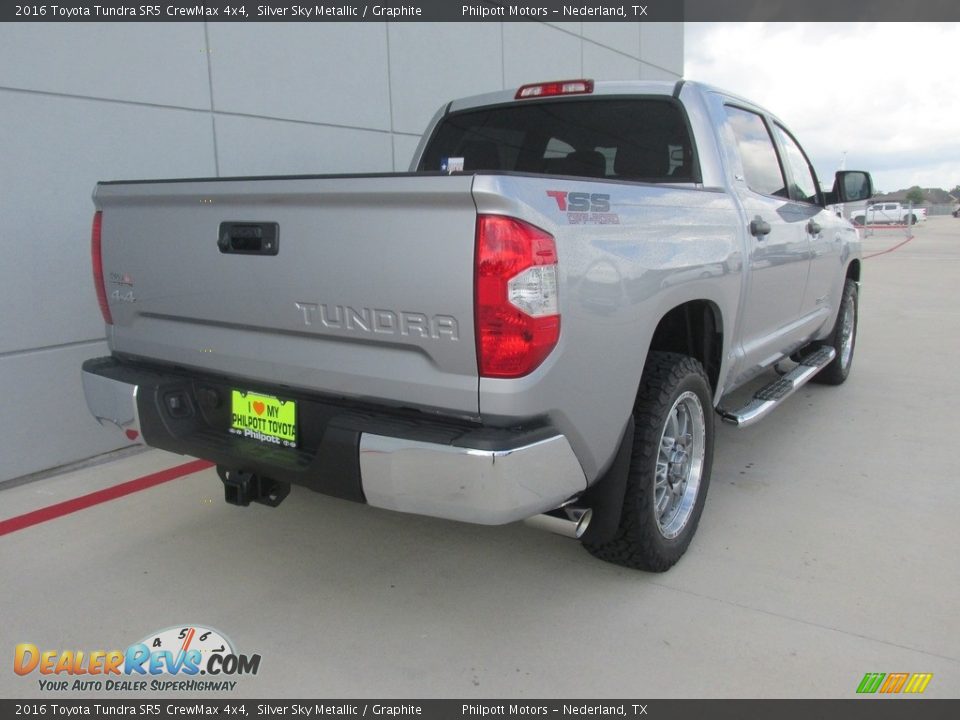 2016 Toyota Tundra SR5 CrewMax 4x4 Silver Sky Metallic / Graphite Photo #4