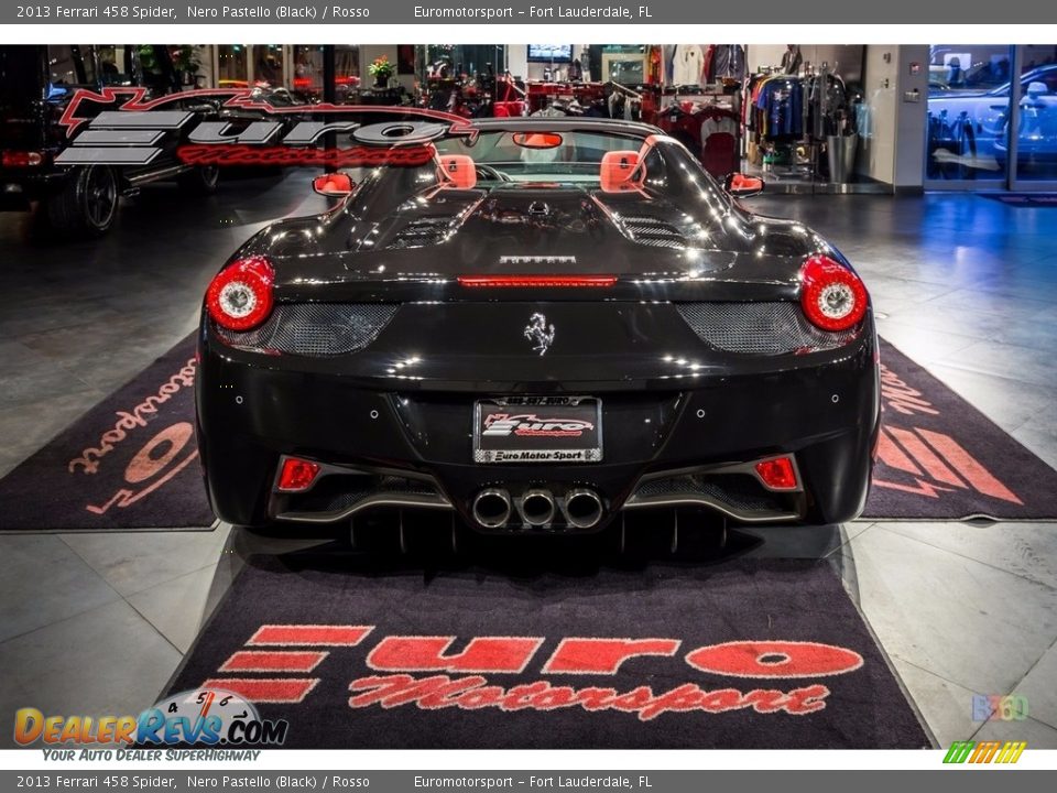 2013 Ferrari 458 Spider Nero Pastello (Black) / Rosso Photo #14