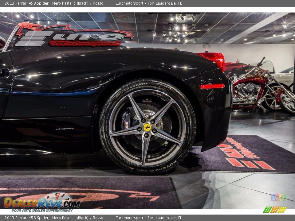 2013 Ferrari 458 Spider Nero Pastello (Black) / Rosso Photo #15