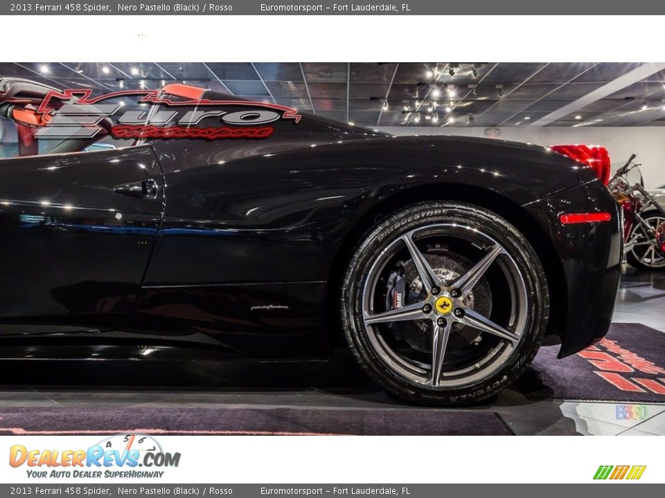 2013 Ferrari 458 Spider Nero Pastello (Black) / Rosso Photo #16