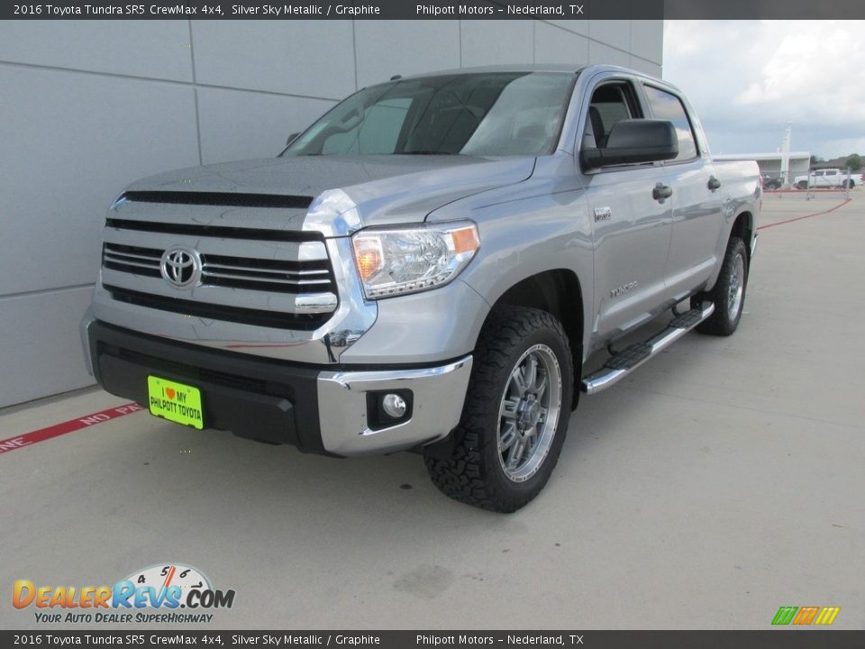 2016 Toyota Tundra SR5 CrewMax 4x4 Silver Sky Metallic / Graphite Photo #7