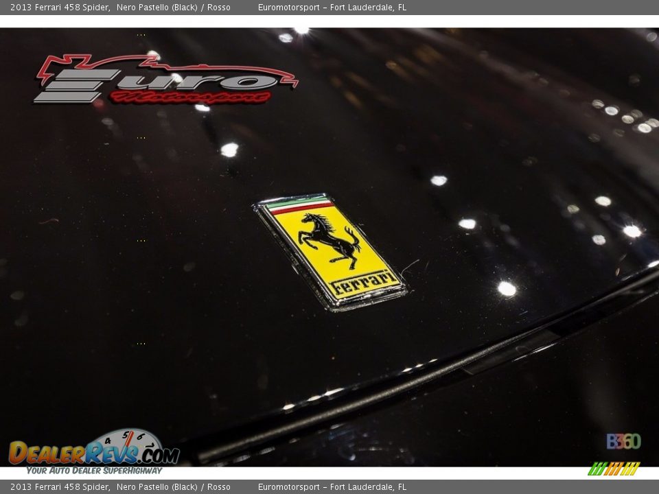 2013 Ferrari 458 Spider Nero Pastello (Black) / Rosso Photo #25