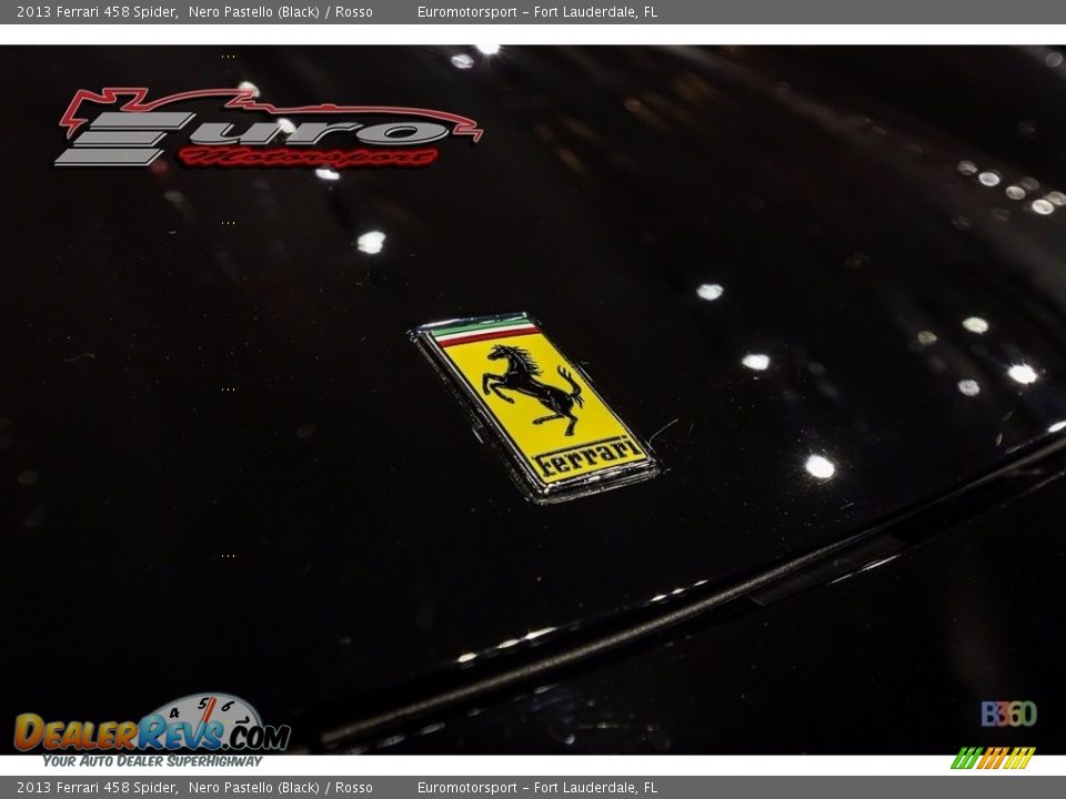 2013 Ferrari 458 Spider Nero Pastello (Black) / Rosso Photo #26