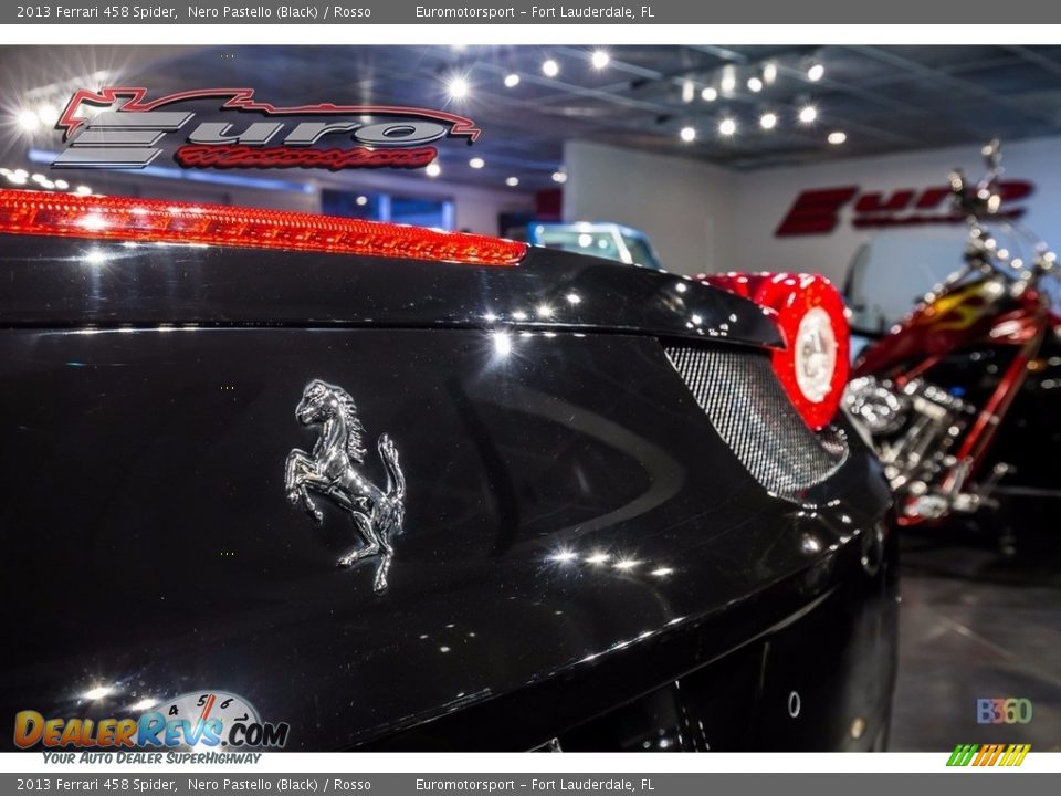 2013 Ferrari 458 Spider Nero Pastello (Black) / Rosso Photo #28