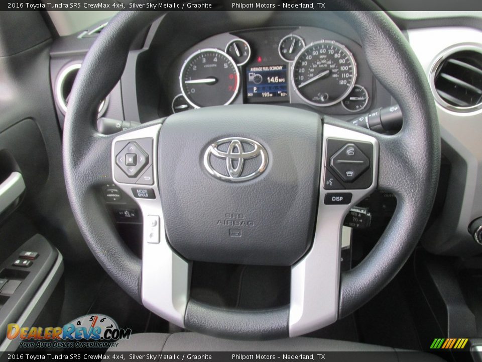 2016 Toyota Tundra SR5 CrewMax 4x4 Silver Sky Metallic / Graphite Photo #33